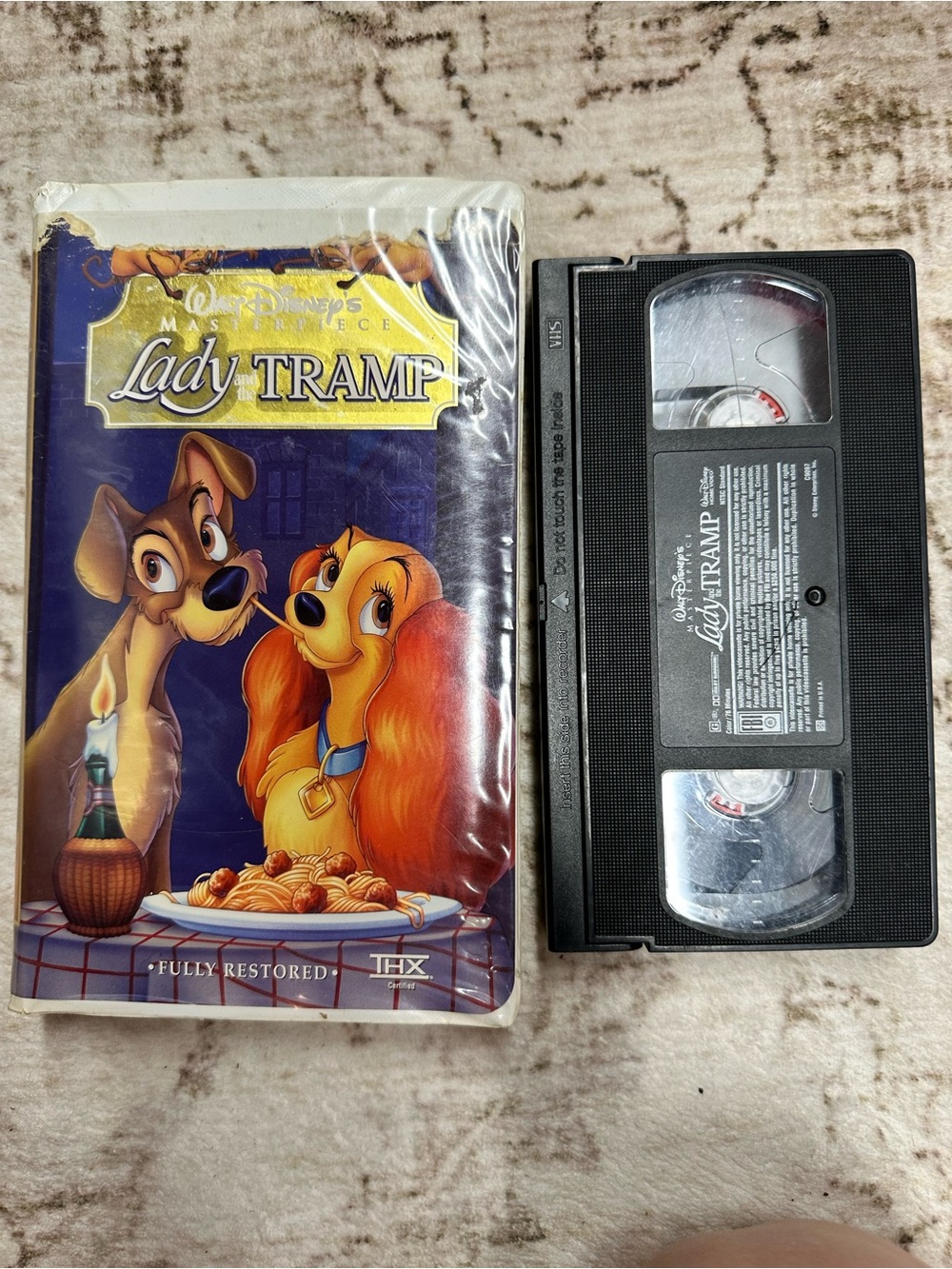 FREE with Purchase Disney Lady and the Tramp VHS Tape
